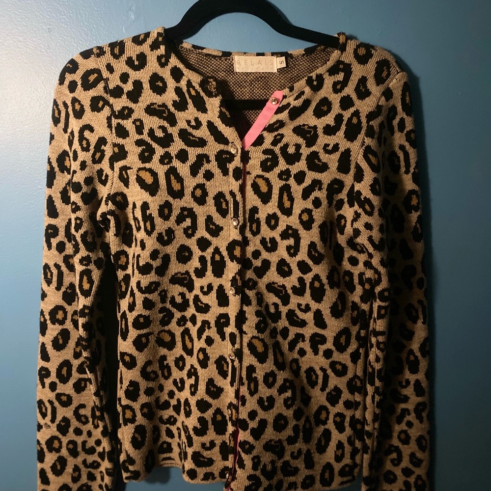 Vintage from my own collection, Leopard Print Cardigan